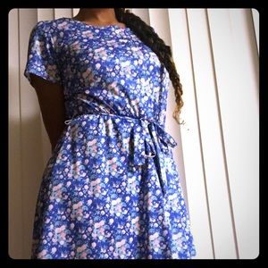 Vintage flowered dress.